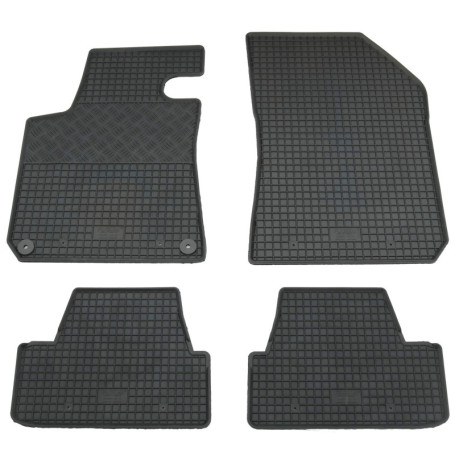Tapis de Sol en Caoutchouc Noir pour Peugeot 308 II - Ensemble de 4 Pièces