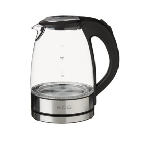 Bouilloire en Verre ECG RK 1776, 1.7 L avec Rétroéclairage Bleu