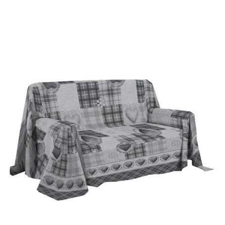 Housse de Canapé en Coton Motif Montagne - 250 x 290 cm