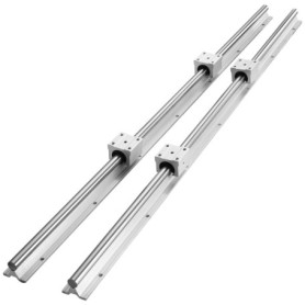 Kit de Rails de Guidage Linéaire VEVOR SBR12 de 1000 mm avec Blocs Roulement