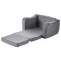 Canapé Pliable 2-en-1 pour Enfants - Chaise Longue Moelleuse avec Accoudoirs