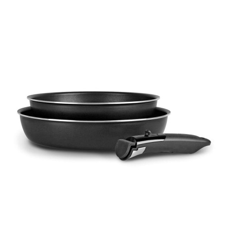 Set de Poêles Amovibles en Aluminium Anti-Adhérent - 2 Pièces