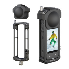Cage de Protection SMALLRIG pour Insta360 X4 en Aluminium avec Couvercle en Silicone