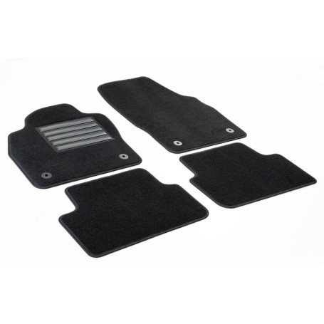 Tapis de Sol Sur Mesure en Velours pour Volkswagen Polo VI et Taigo - Noir