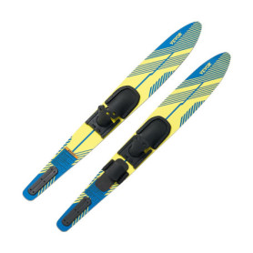 Skis Nautiques VEVOR 150 cm avec Fixations Réglables et Plaque Rembourrée