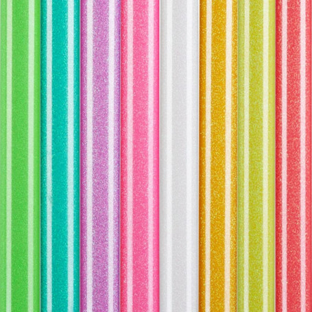 Blueshyhall Films Pailletés Lumineux pour Vinyle Thermocollant - 8 Couleurs Éclatantes