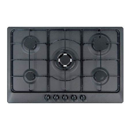 Plaque de cuisson à gaz Plados STAR75 - 5 brûleurs 75 cm Noir mat