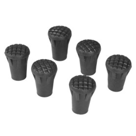 Set de 6 Embouts en PVC pour Bâtons de Randonnée - Accessoire Pratique et Résistant