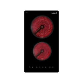Plaque Vitrocéramique CATA TD 3002 BK - 2 Zones de Cuisson Tactiles