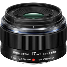 Objectif OM System M.Zuiko 17 mm F1.8 II - Grand Angle Compact pour Micro Quatre-Tiers