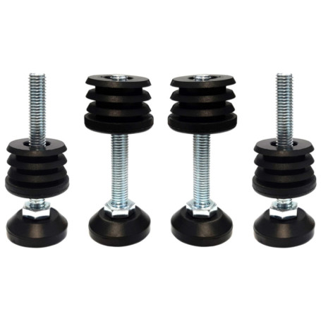 Lot de 4 Embouts Ronds Rentrants pour Réglage de Meubles - 40mm