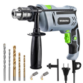 Perforateur Visseuse Électrique WORKPRO 850W - 2 en 1 avec Poignée Rotative