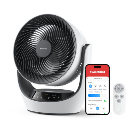 SwitchBot Ventilateur de Circulation Silencieux avec Télécommande et Application