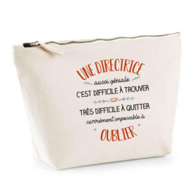 Trousse Élégante en Coton - Pochette Maquillage et Toilettes