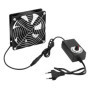 Ventilateur de Boîtier 120 mm QWORK avec Contrôleur de Vitesse - Silencieux et Efficace