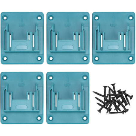 Support de Batterie QWORK pour Perceuses Makita - Lot de 5