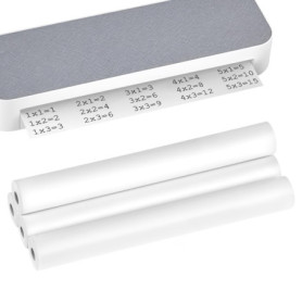 QWORK Papier Thermique A4 - 4 Rouleaux Séchage Rapide, 100 Feuilles