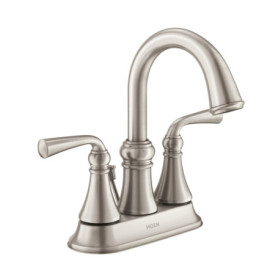 Robinet de Salle de Bain Moen Wetherly à Deux Poignées en Nickel Brossé