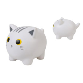 Tirelire iTotal Motif Chat Blanc - Design Amusant et Coloré