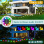 FIFlying 10 Pièces Lampe Solaire Extérieur Jardin, 8 LED Lampe Solaire en Acier Inoxydable pour Pelouse, Allée, Trottoir, Patio,