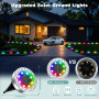 FIFlying 10 Pièces Lampe Solaire Extérieur Jardin, 8 LED Lampe Solaire en Acier Inoxydable pour Pelouse, Allée, Trottoir, Patio,
