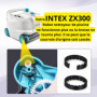 Pack de 8 Courroies de Rechange pour Robot Intex ZX300
