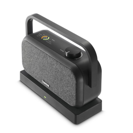 Enceinte TV Bluetooth Hama avec Station de Charge - Son Stéréo Portable Noir