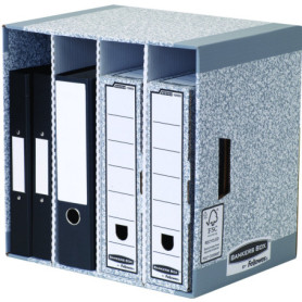Modules de Rangement Empilables Bankers Box - Lot de 5 Gris