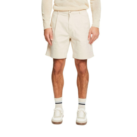 Shorts de Sport Homme en Coton Beige - ESPRIT