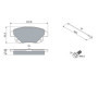Plaquettes de Frein Arrière Bosch BP1082 - Jeu de 4 avec Accessoires