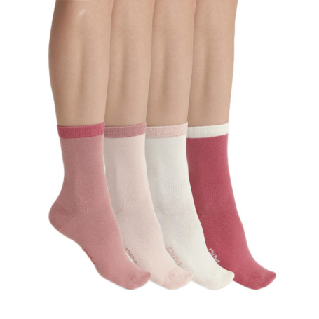 Pack de 4 Chaussettes Mi-Hautes Femme Ecodim Dim