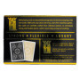 KEM Arrow - Cartes de Poker Premium en Plastique Noir et Or