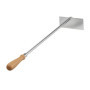Racloir à Cendres en Acier Inoxydable avec Manche en Bois - Relaxdays