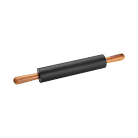 Rouleau à pâtisserie STAUB en bois d'acacia et silicone noir - 45 cm
