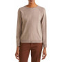 Pull-over en laine et cachemire beige pour femme - United Colors of Benetton
