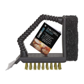Brosse 3 en 1 Chef Aid pour Grill - Nettoyage Efficace et Durable