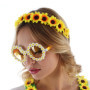 Lunettes Daisy Fleur Chaks - Accessoire Hippie Années 70 pour Festivals