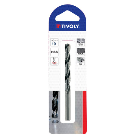 Foret HSS Taillé Meulé Cylindrique Court Ø 10,5mm - Tivoly