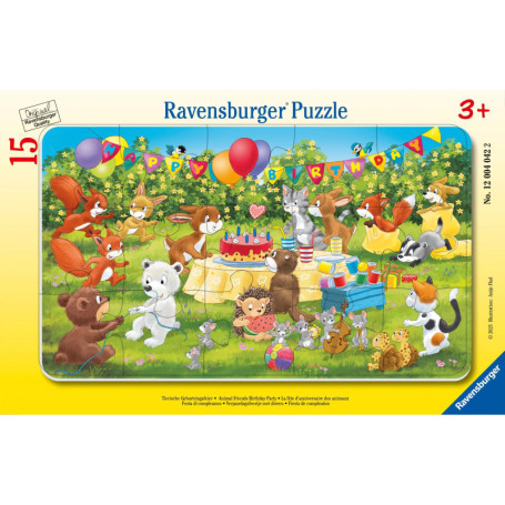 Ravensburger - Puzzle Cadre Animaux - 15 pièces pour Enfants dès 3 Ans