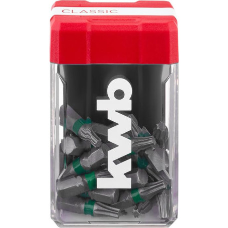Kwb Mini-Case Set de 25 Embouts T20 avec Boîte de Rangement