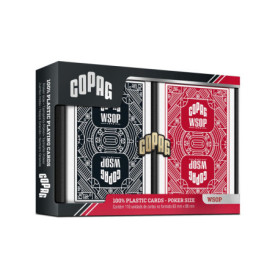 Jeu de Cartes en Plastique WSOP - Double Deck Jumbo