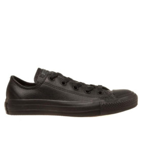 Baskets Converse Chuck Taylor All Star Mono en Cuir Noir pour Homme et Femme - Taille 37 EU