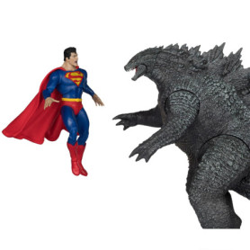 Figurines McFarlane DC Multiverse Superman et Godzilla - Édition Spéciale