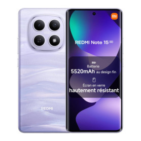 Xiaomi Redmi Note 15 5G - Smartphone Ultra Fin 8Go RAM, 256Go, 108 Mpx, Écran FHD+ 6,77"