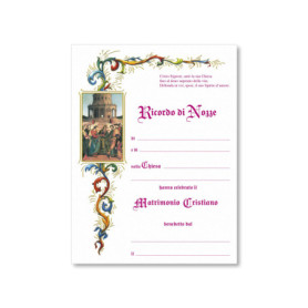 Diplôme en Papier Parchemin pour Mariage - F.LLI BONELLA