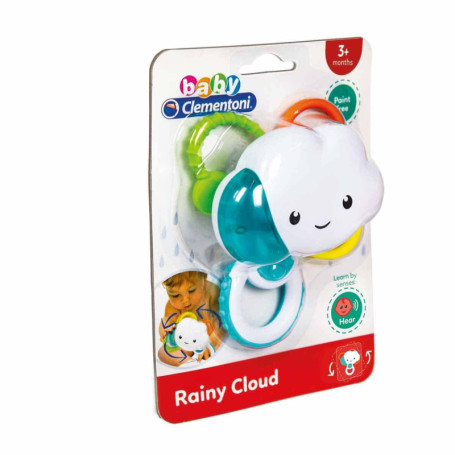 Hochet Nuage Multicolore pour Bébé - Développement Auditif