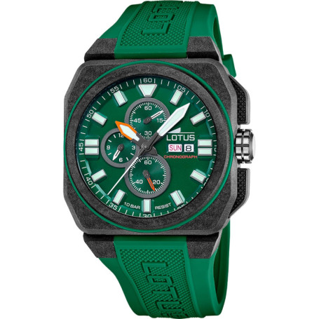 Montre Chronographe Sportive en Fibre de Carbone Noir
