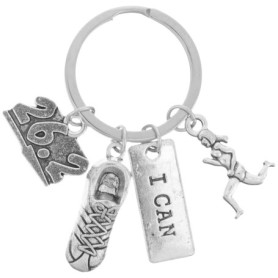Porte-Clés Marathon 26.2 Miles pour Amateurs de Course - Cadeau Créatif