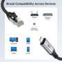 Câble USB-C vers Ethernet Gigabit 1,8m - Idéal pour MacBook et Ordinateurs Portables
