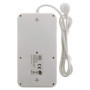Multiprise Parafoudre 8 Prises avec Interrupteur et Protection RJ11 - Zenitech